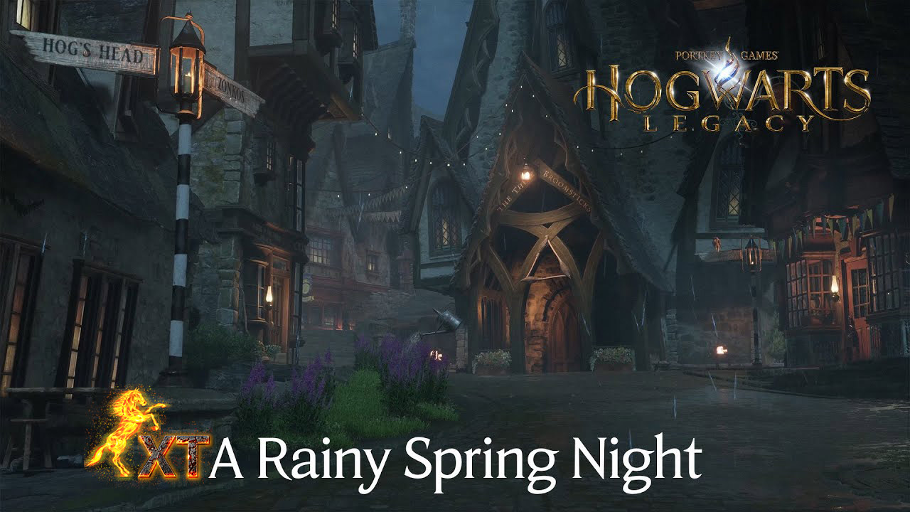 Hogwarts Legacy -A Rainy Spring Night -ASMR|4K